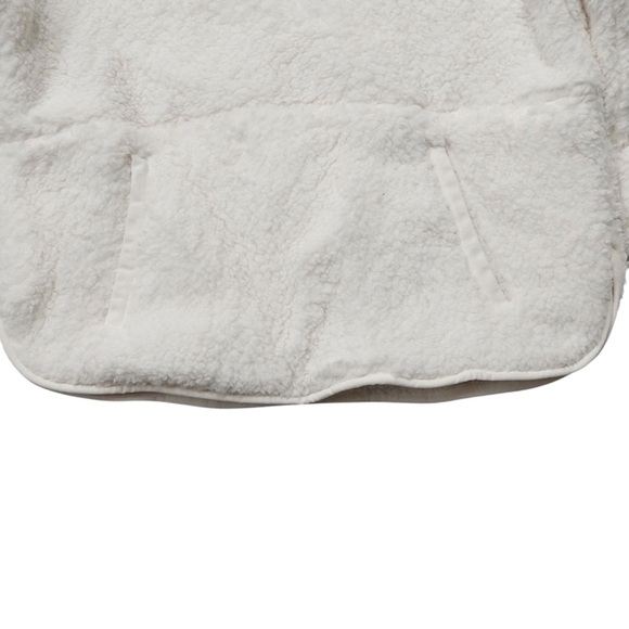 82. Wondershop Women’s NWT 2X Faux Shearling Half Zip Pullover, White - Picture 7 of 15